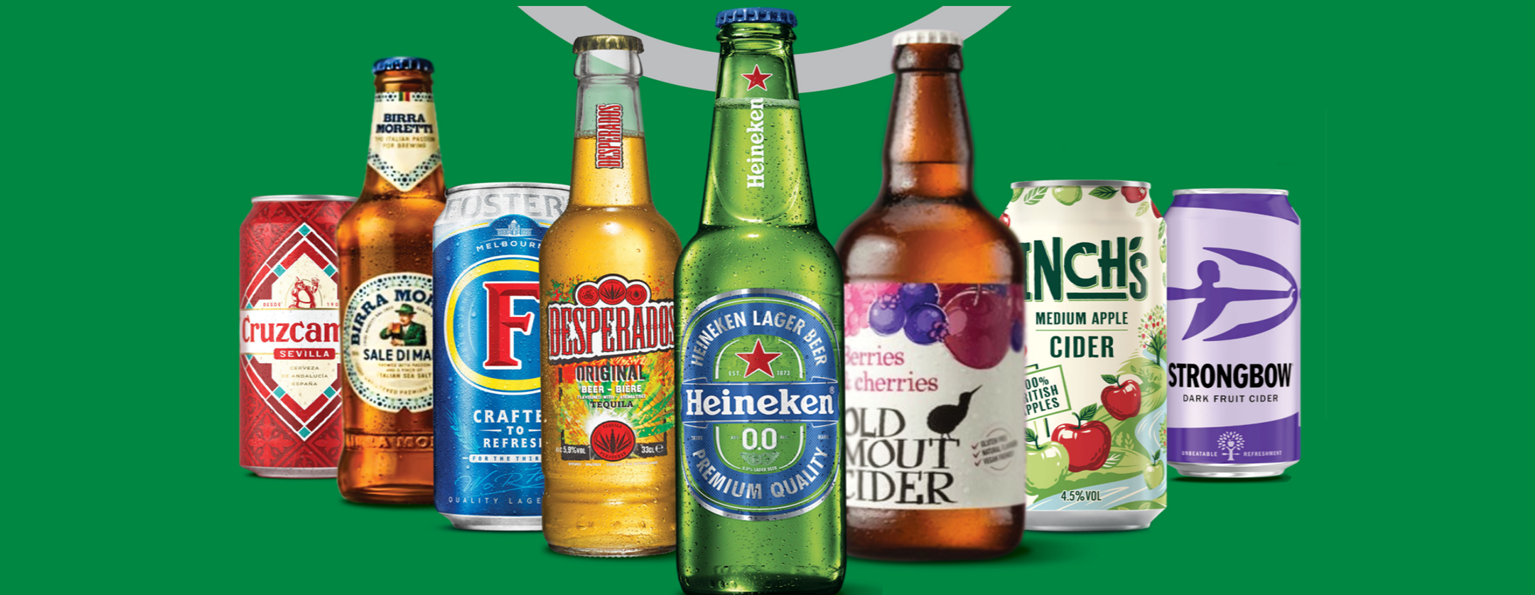 Star Retailer Planogram hero image, containing various heineken brands