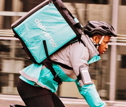 Deliveroo cyclist